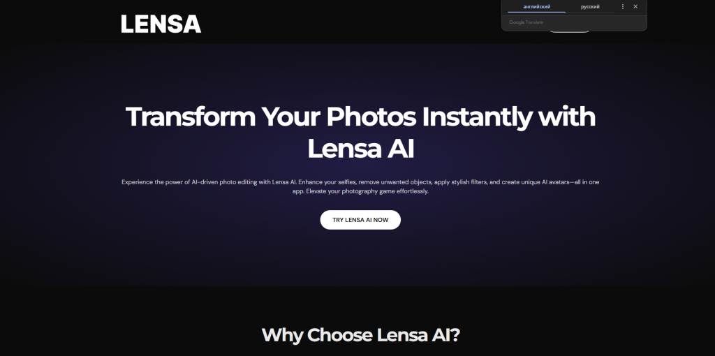 Lensa AI Magic Avatars style selection dashboard