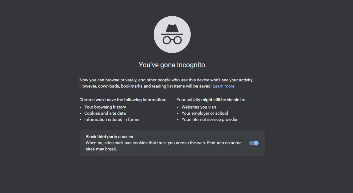 Method 5. Sign Out or Use Incognito