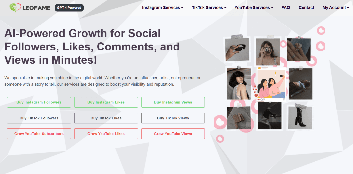 Leofame: Free Instagram Likes AI Tools