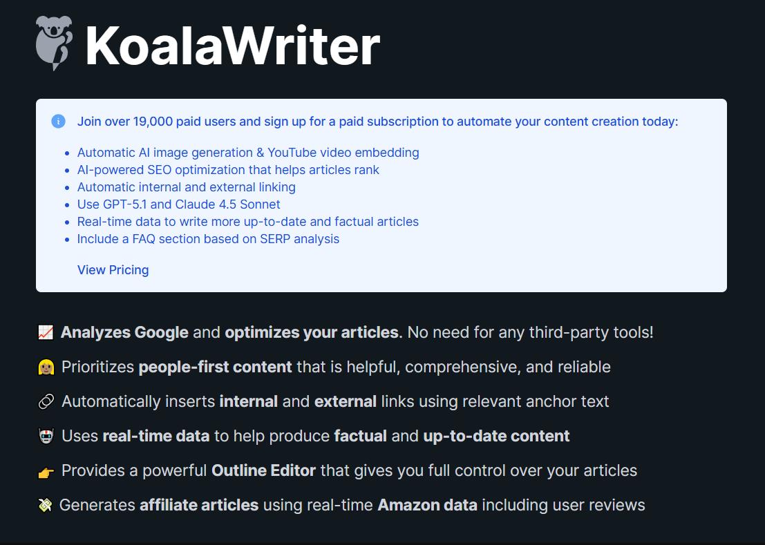 What is KoalaWriter?
