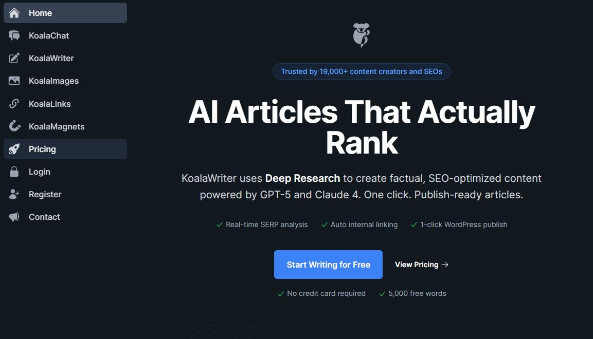 Koala AI: SEO-Optimized Article Writer