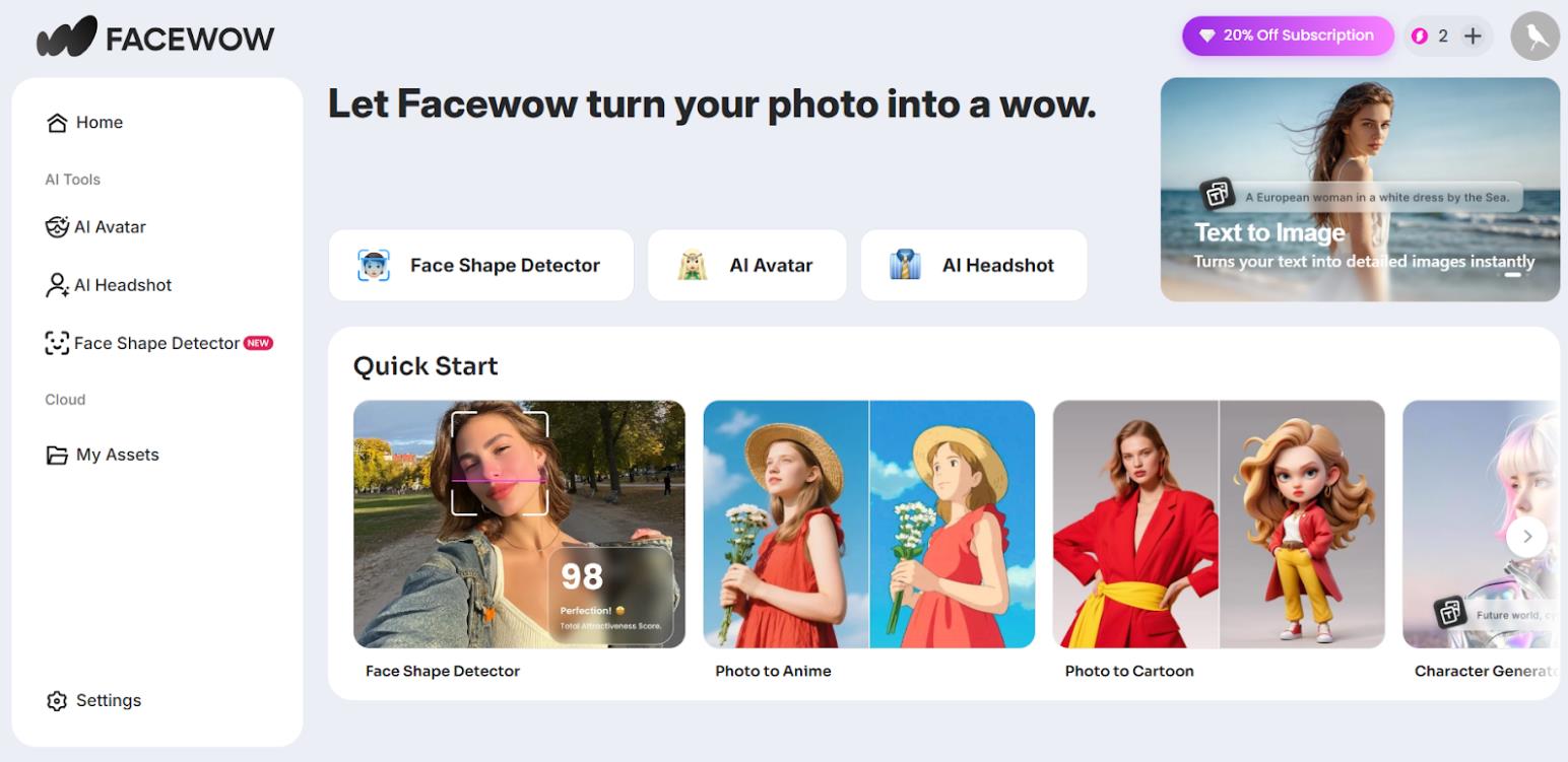 What is Facewow AI