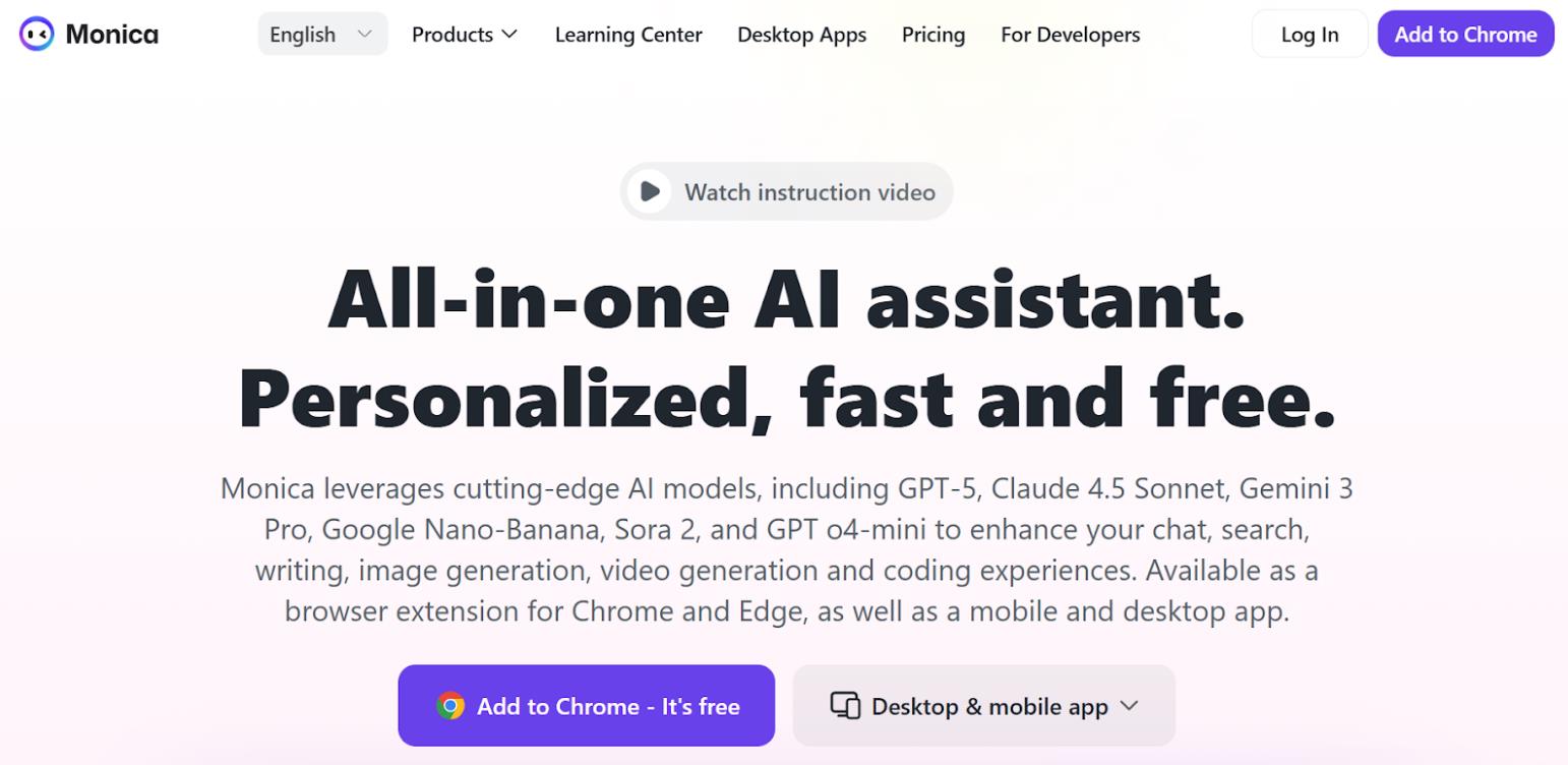Monica AI Assistant