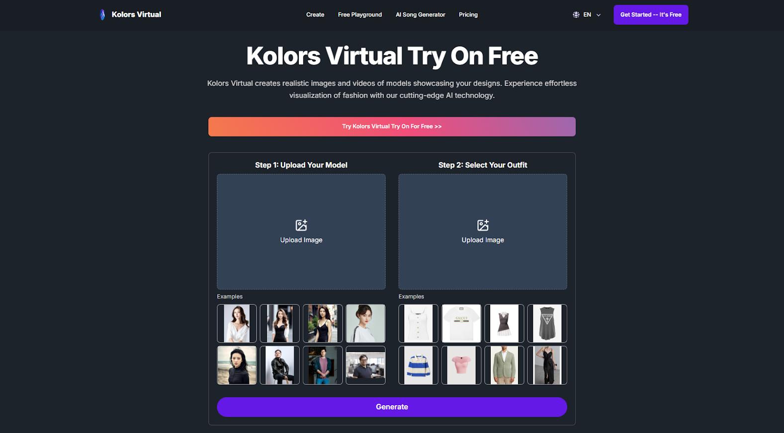 Kolors Virtual: AI Virtual Clothing Try-On