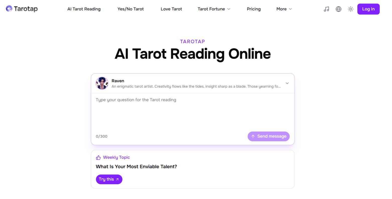 Tarotap: AI-Powered Online Tarot Card Readings