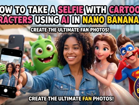Selfie With Cartoon Characters Using AI in Nano Banana Pro