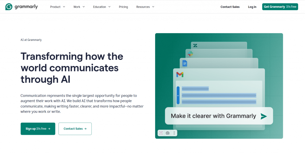 QuillBot web application interface featuring a central text input box with options for AI Humanizer, Paraphraser, AI Detector, and a left-side navigation panel.