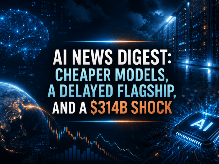 AI News Digest: Cheaper Models, a Delayed Flagship, and a $314B Shock