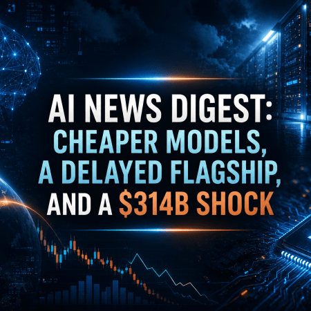 AI News Digest: Cheaper Models, a Delayed Flagship, and a $314B Shock