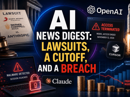 AI News Digest: Lawsuits, a Cutoff, and a Breach