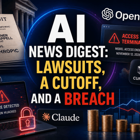AI News Digest: Lawsuits, a Cutoff, and a Breach